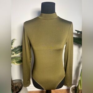 M Boutique, Seven Sisters, Long Sleeved Body Suit, Olive Green, Large
